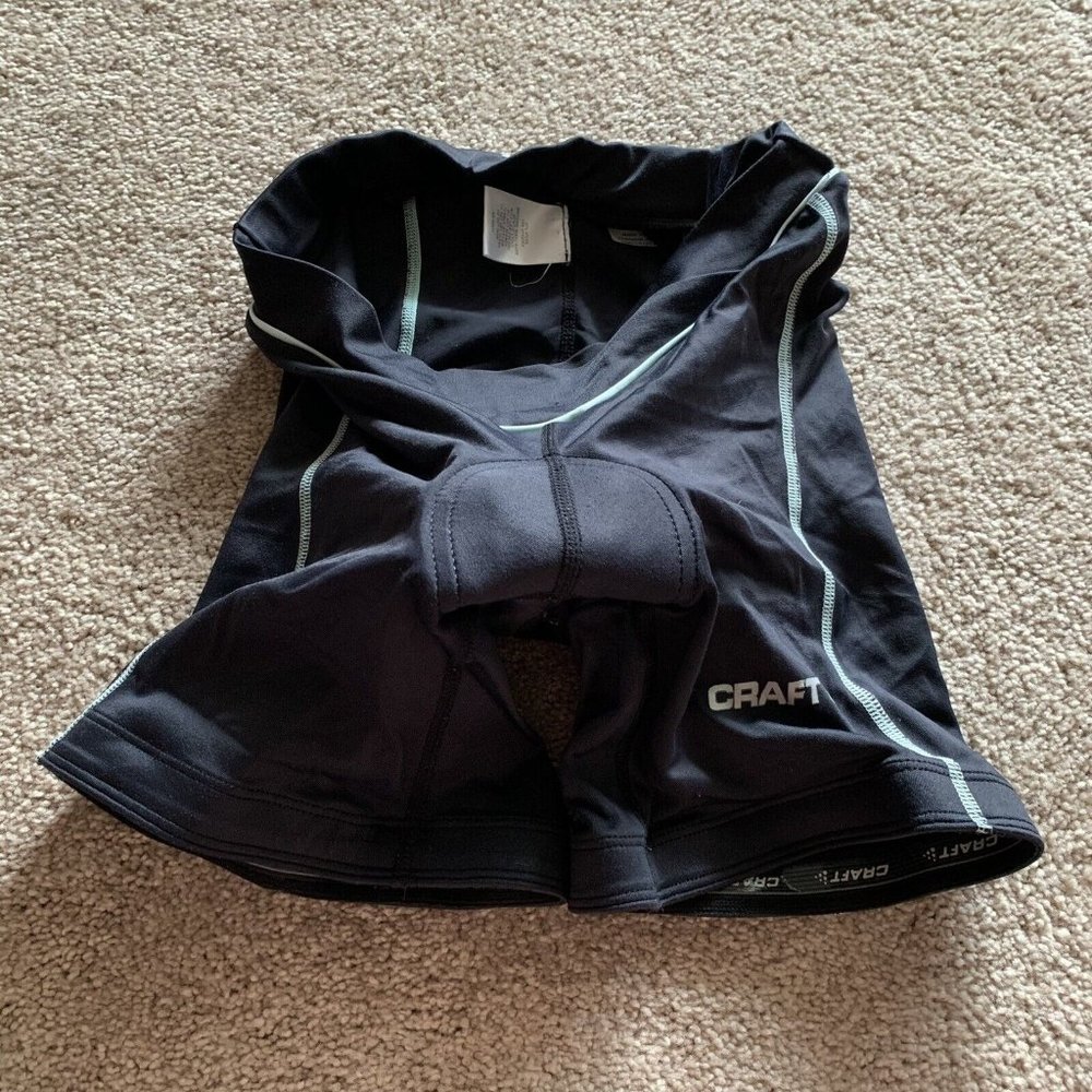 Craft Womens S Black Cycling Bike Riding Pull On Padded Shorts
